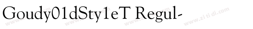 Goudy01dSty1eT Regul字体转换